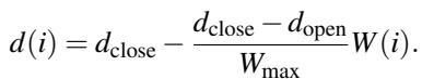 Equation for compensation distance.