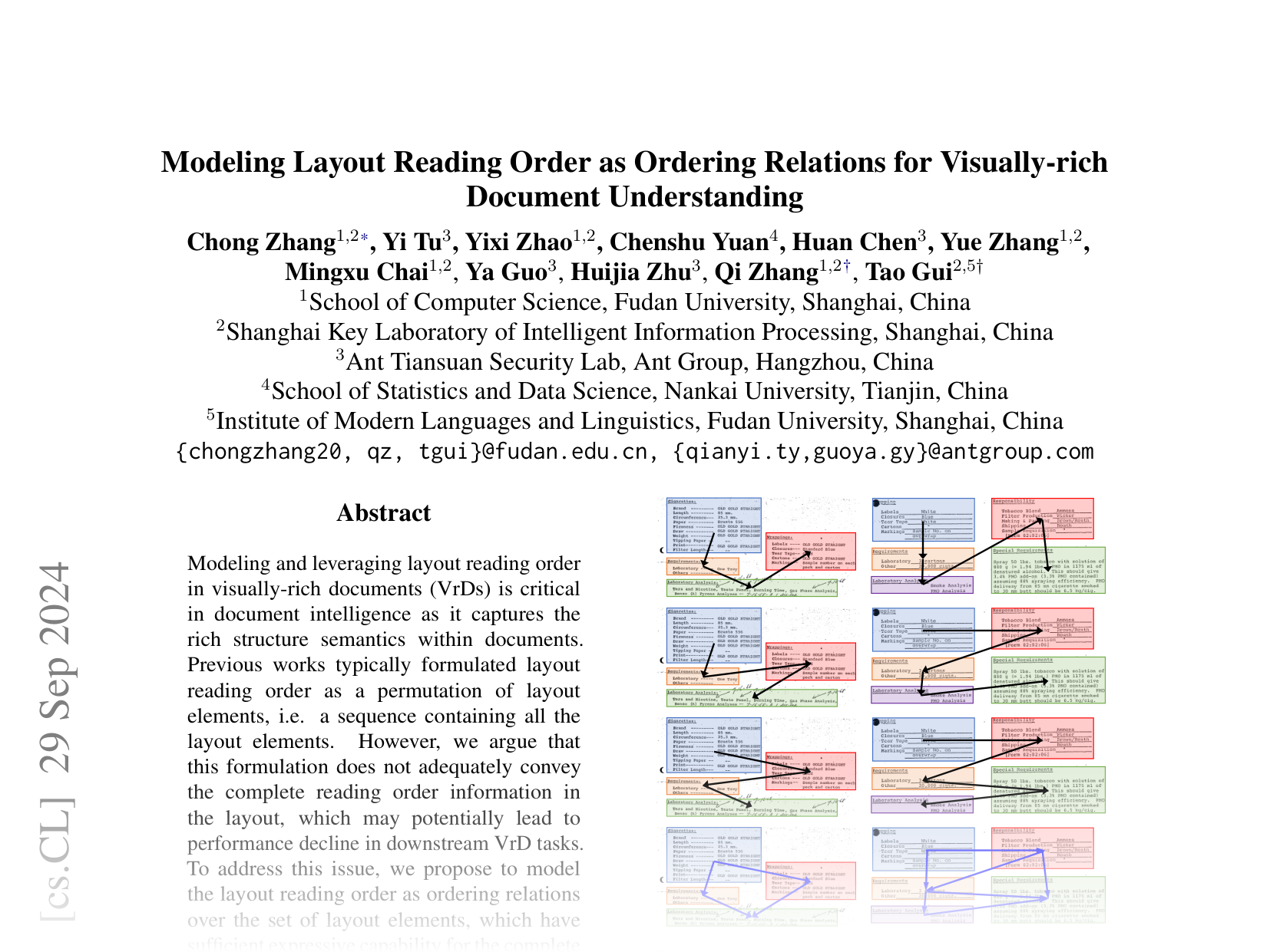 [Modeling Layout Reading Order as Ordering Relations for Visually-rich Document Understanding 🔗](https://arxiv.org/abs/2409.19672)