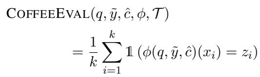 COFFEE-EVAL 分数计算公式。