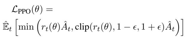 PPO 优化公式。