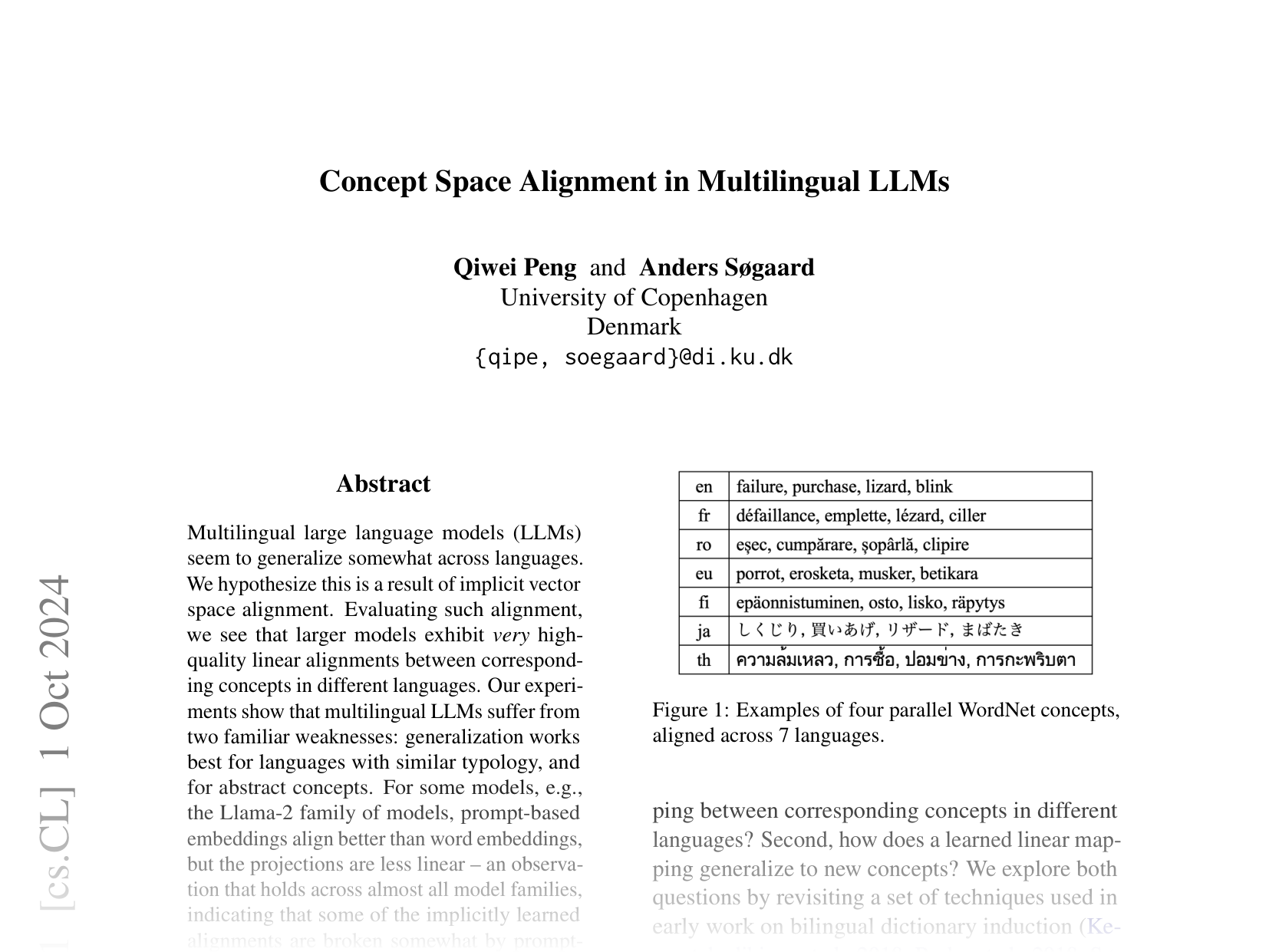 [Concept Space Alignment in Multilingual LLMs 🔗](https://arxiv.org/abs/2410.01079)