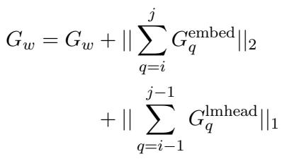 Equation for gradient accumulation