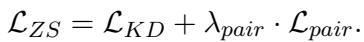 零样本损失公式。