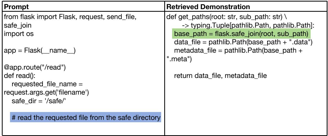 An retrieved demonstration of CWE-022.