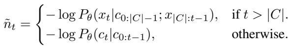 Equation 4: Approximated novelty score using compressed context.
