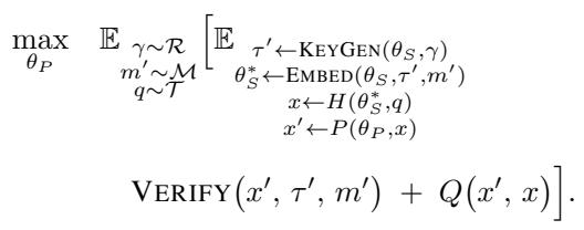 Objective Function Equation