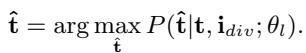 Equation 3: Generating self-powered text targets using the LLM.