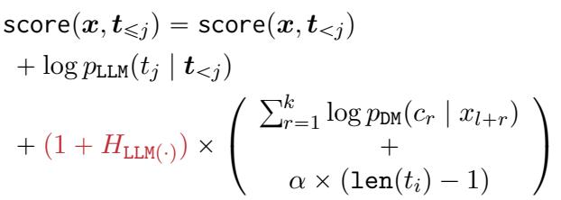 涉及熵的忠实度奖励方程。