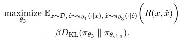 Equation for Alignment Reward Optimization.