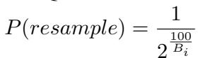 Equation for resampling low quality videos