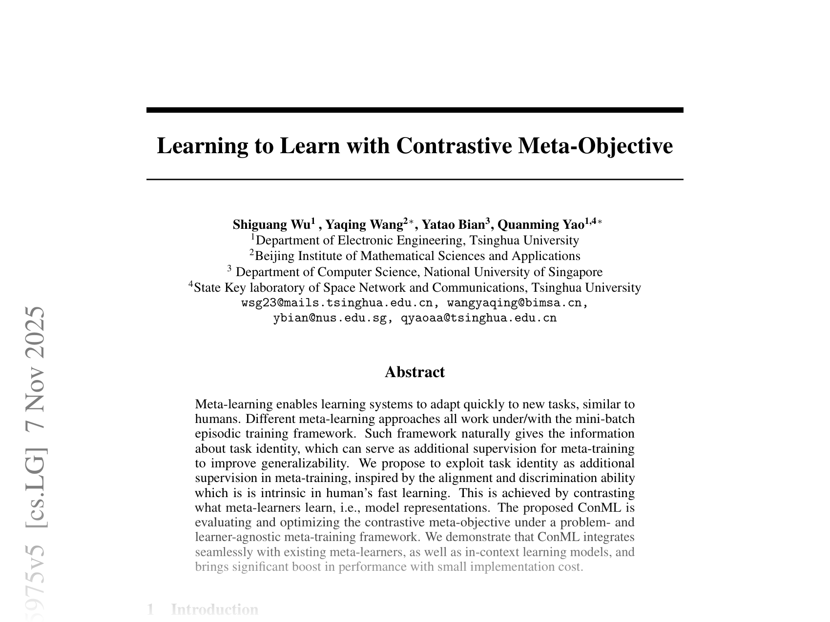 [Learning to Learn with Contrastive Meta-Objective 🔗](https://arxiv.org/abs/2410.05975)
