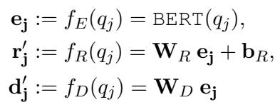 来自 BERT 嵌入的变换公式