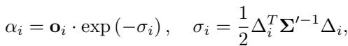 Equation 4: Alpha calculation.