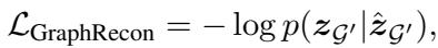 图重构损失的公式。