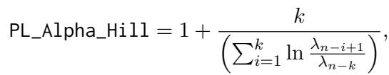 PL_Alpha_Hill 方程。