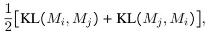 Jensen-Shannon 散度相似度的方程。