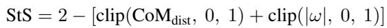 Equation for Stability-to-Speed (StS) ratio.