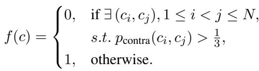Equation for Internal Consistency Score