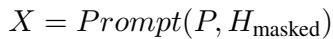 展示输入提示构造的方程。