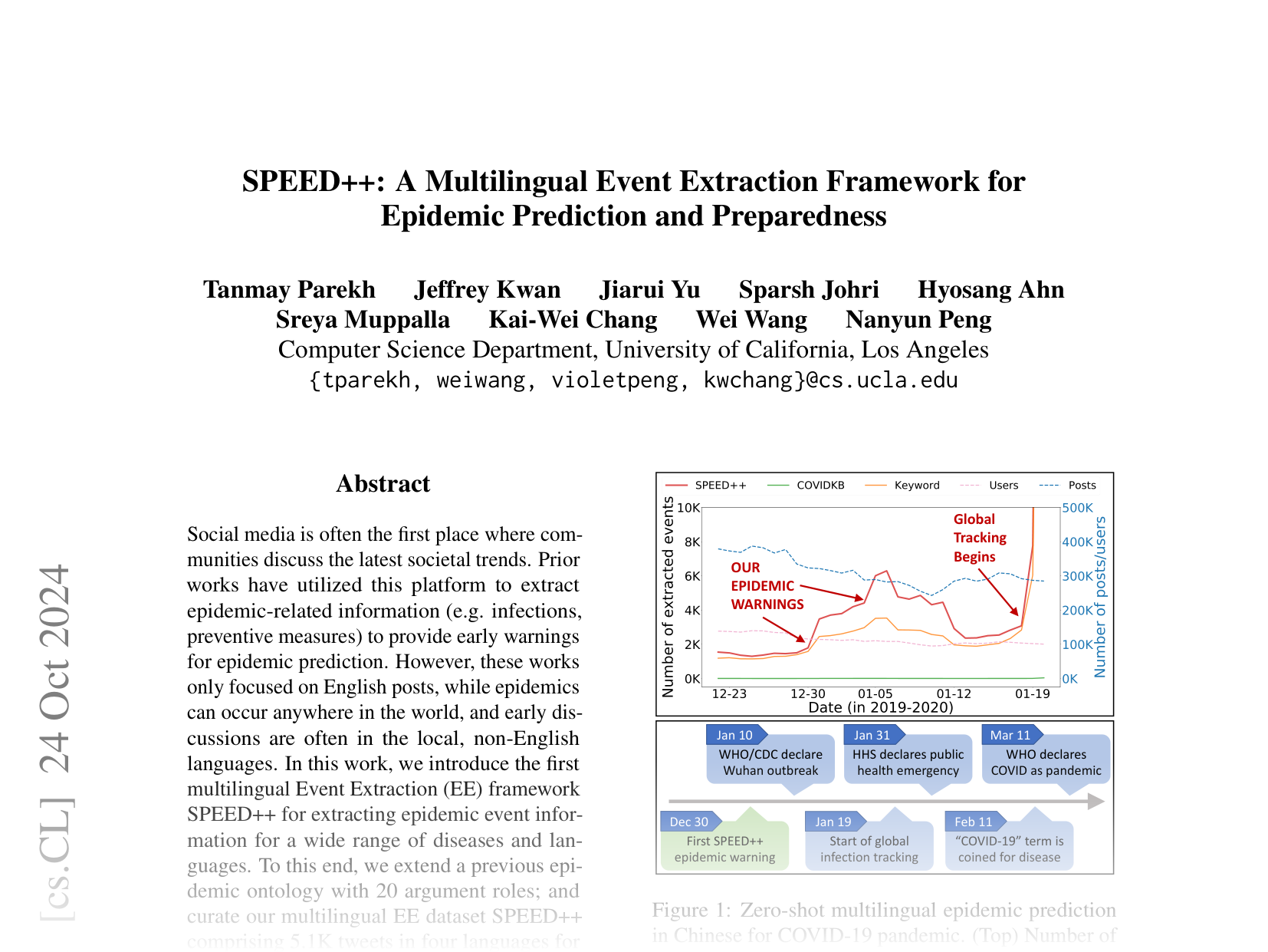 [SPEED++: A Multilingual Event Extraction Framework for Epidemic Prediction and Preparedness 🔗](https://arxiv.org/abs/2410.18393)