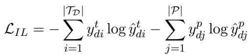 Equation 2: Cross-entropy loss for index learning.