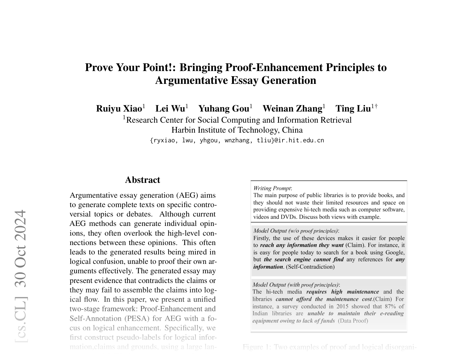 [Prove Your Point!: Bringing Proof-Enhancement Principles to Argumentative Essay Generation 🔗](https://arxiv.org/abs/2410.22642)