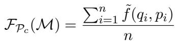 Equation defining the evaluation metric across a set of prompts.