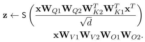 Equation for LPA attention.