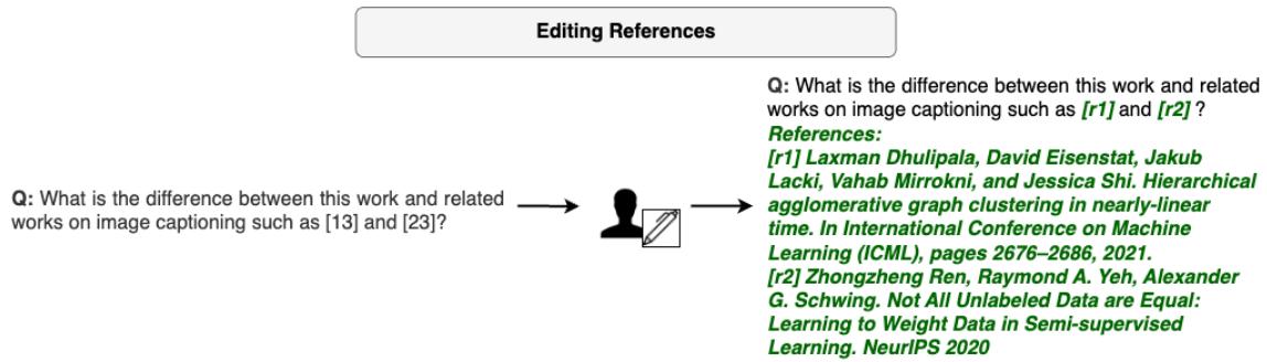 References in question and answer texts are uniformly renumbered to preclude the LM from leveraging specific reference markers as shortcuts.