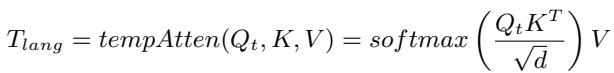 Equation for Temporal Attention