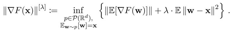Definition of lambda, epsilon stationarity.