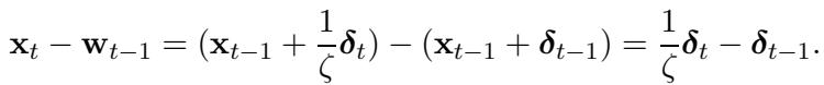 Update rule for x_t in Option III.