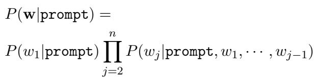 标准自回归概率分布方程。