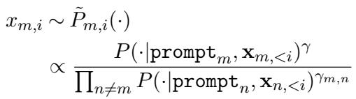 M 路相关采样的通用方程。