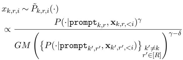 对比分母的几何平均数解释。