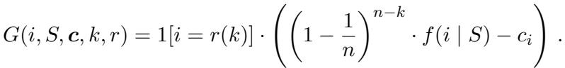 Stochastic Distorted Greedy scoring function.