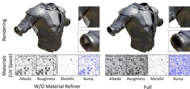 The Material Refiner fixes holes and seams in UV space.