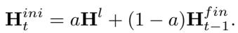 Equation for initial state space derivation.
