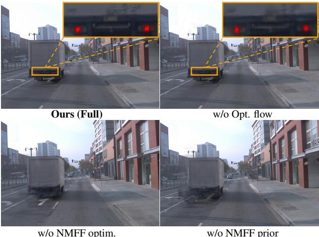 Figure 8. Visual comparison of ablation study on Waymo dataset.