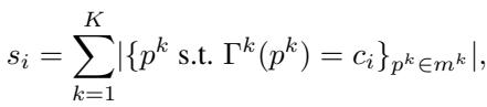 Equation for 3D point scoring.