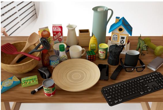 High-quality 3D mesh models of the 33 objects used in the dataset.