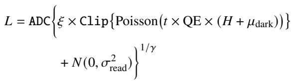 Irradiance and Sensor Noise Equation