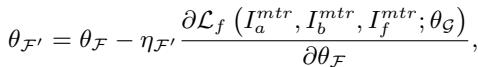 Equation for the inner update of the fusion network.