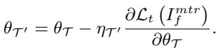 Equation for the inner update of the task network.