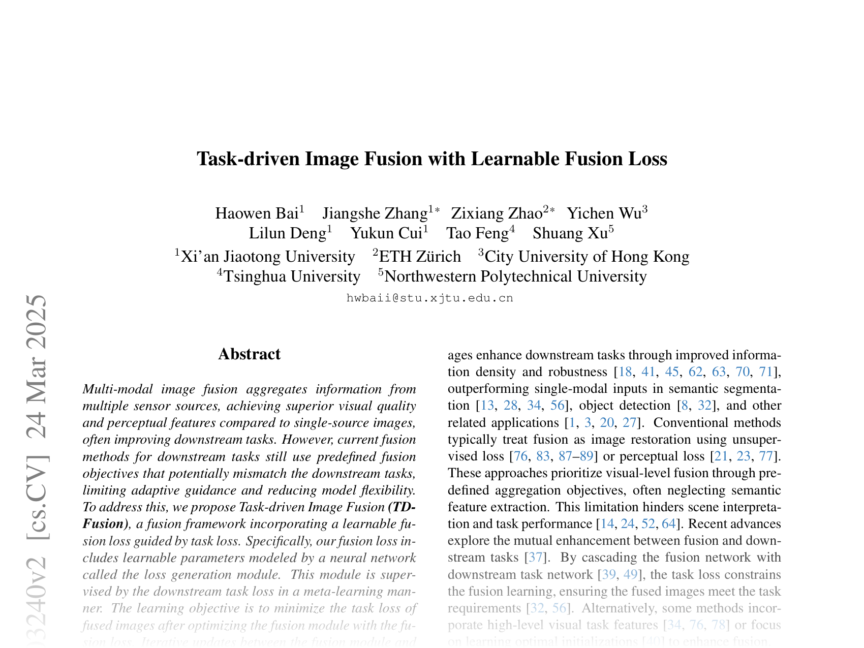 [Task-driven Image Fusion with Learnable Fusion Loss 🔗](https://arxiv.org/abs/2412.03240)