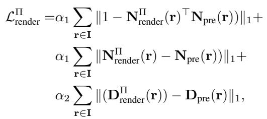 Equation for the total loss function.