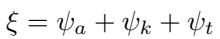 Equation 3: Combining action, time, and diffusion timestep embeddings into a single conditioning vector.