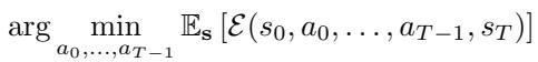 Equation 6: The minimization objective for planning.