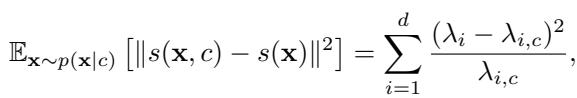 Equation showing Wen’s metric as the sum of squared eigenvalue differences.