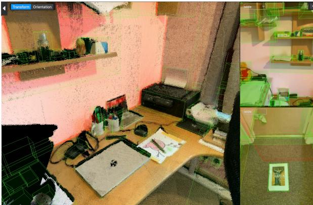 The annotation tool interface.